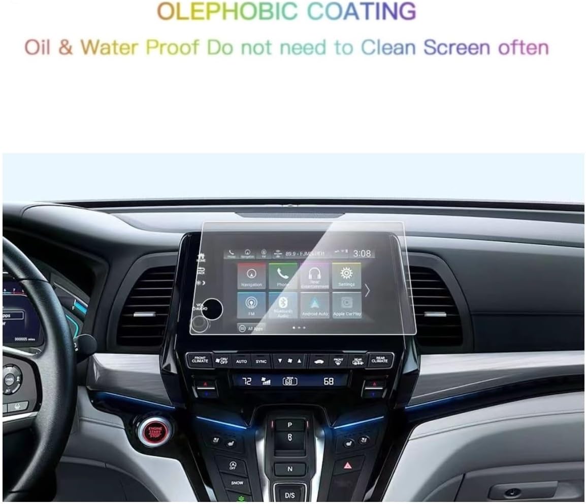 Tempered Glass Screen Protector Compatible With 2021-2024 Honda Odyssey 8 Inch Touchscreen,Anti-Explosion & Scratch,HD Clear,Premium Navigation Accessories