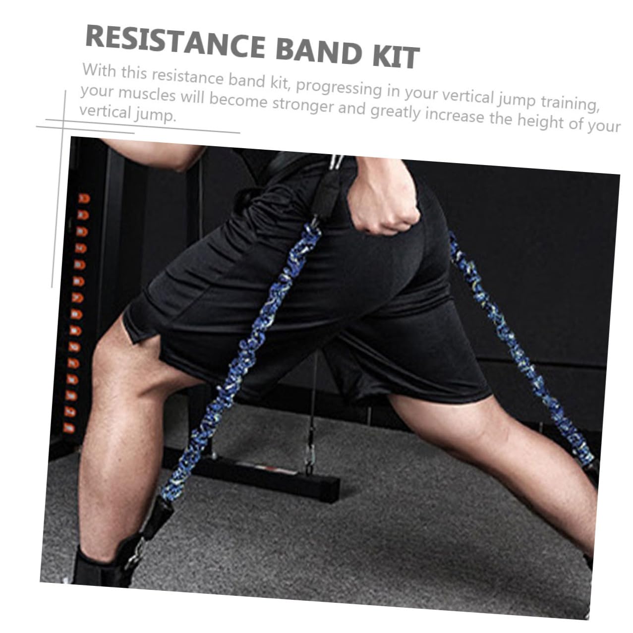 iplusmile Banda de Resistencia para Piernas Bandas de Cintura Reutilizables Kit para Entrenamiento Casa Equipo de Fitness para Fortalecer Las Piernas Correas para Tobillos