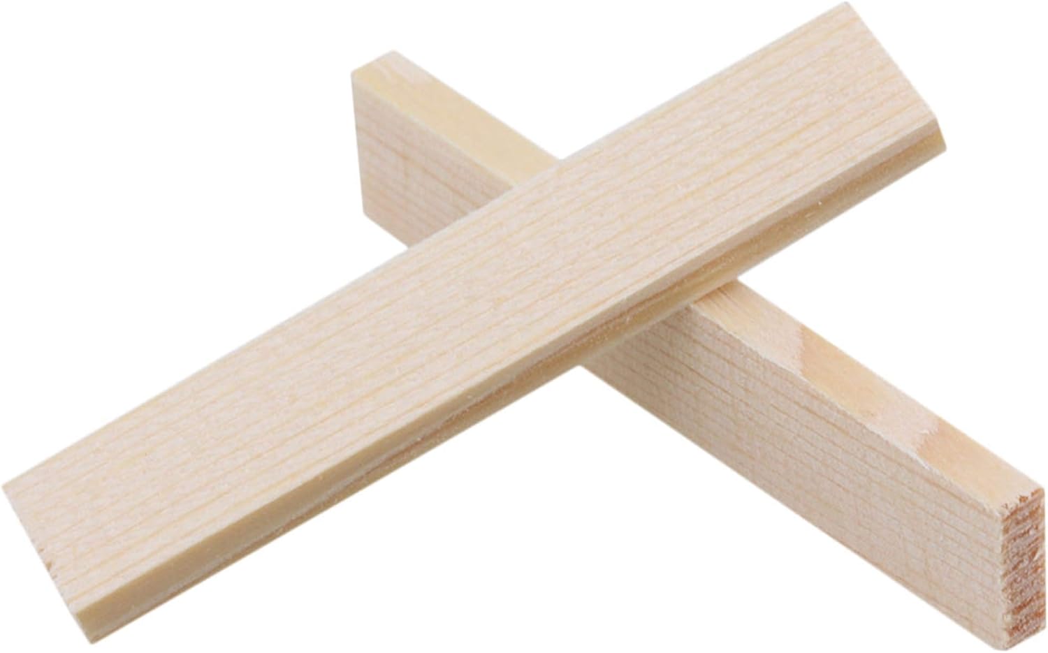 Homswitch 50mm/1.97inch Smooth Square Bamboo Wooden Block Sticks for DIY Crafts Carving Wood Model Building Pack of 10