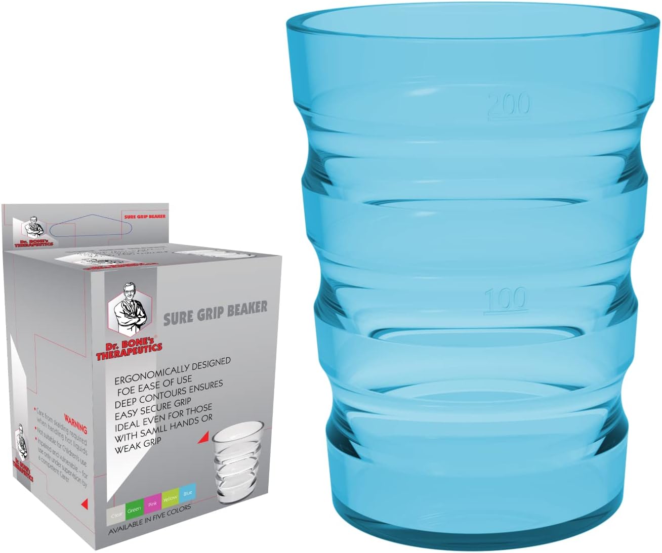 Dr. Bone's Therapeutics ® 200 ml Clear Non Spill Cup, Portable Travel
