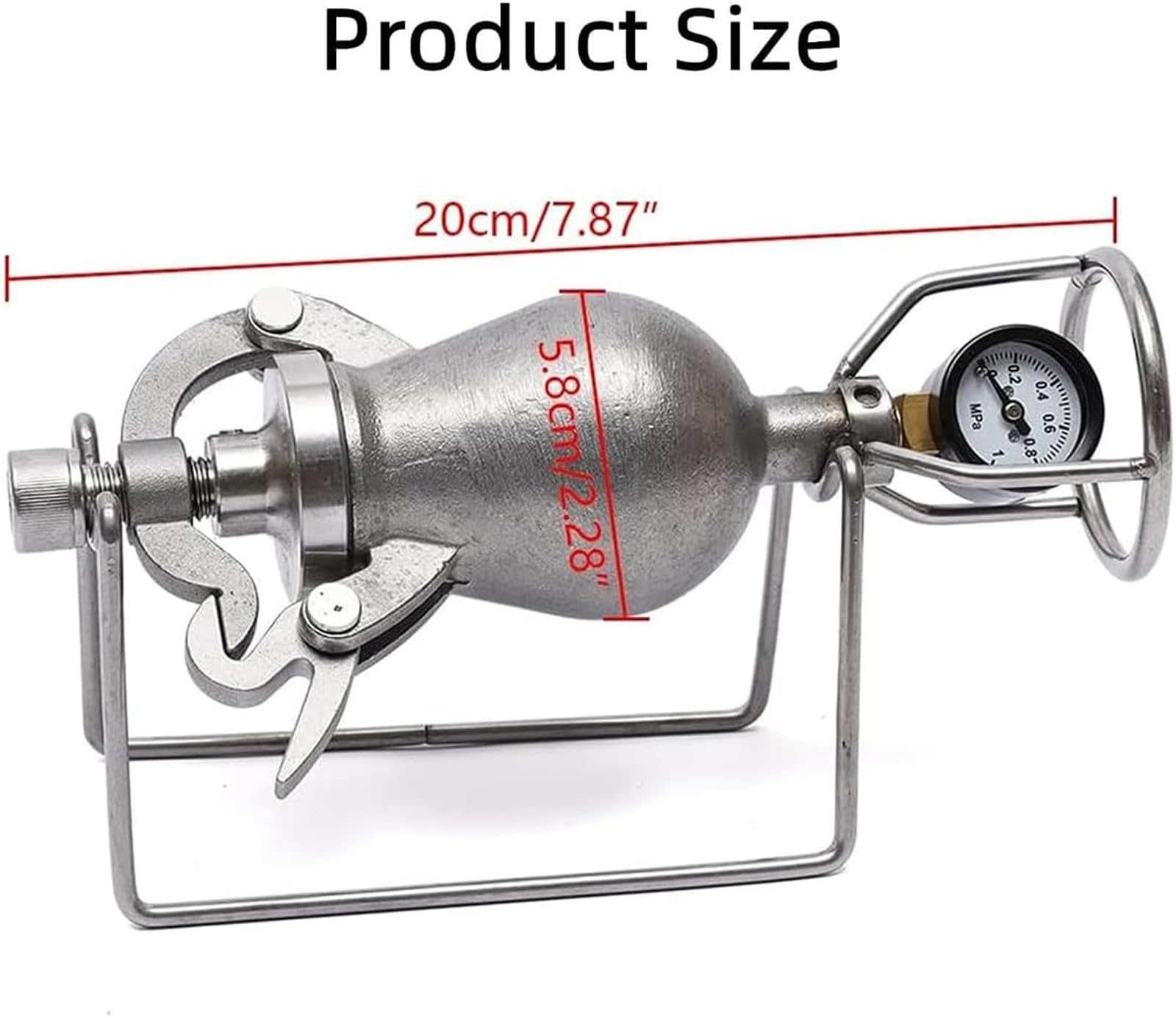 Maszyna do popcornu na gorące powietrze, chińska maszyna do popcornu, wysokociśnieniowa maszyna do popcornu, ze stali nierdzewnej, do domu, na imprezę (100 ml)