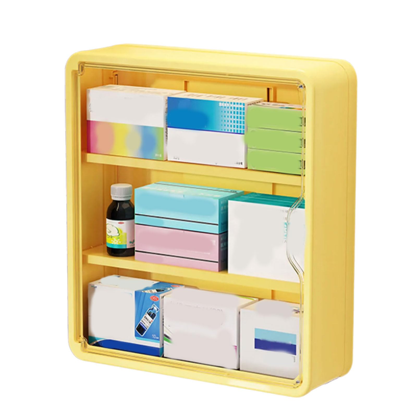 Tsophreniq PP PET Wall Mount Storage Box Multi Tiers Organiser for Cosmetics Books Toy Home Decoration Hanging Rack Cosmetic Wall Storage Organiser