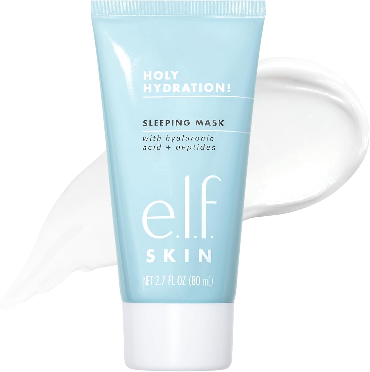 e.l.f. SKIN Holy Hydration! Sleeping Mask, Moisturizing & Plumping Dual-Use Sleep Or Rinse-Off Face Mask, Soothes Skin With A Creamy Formula
