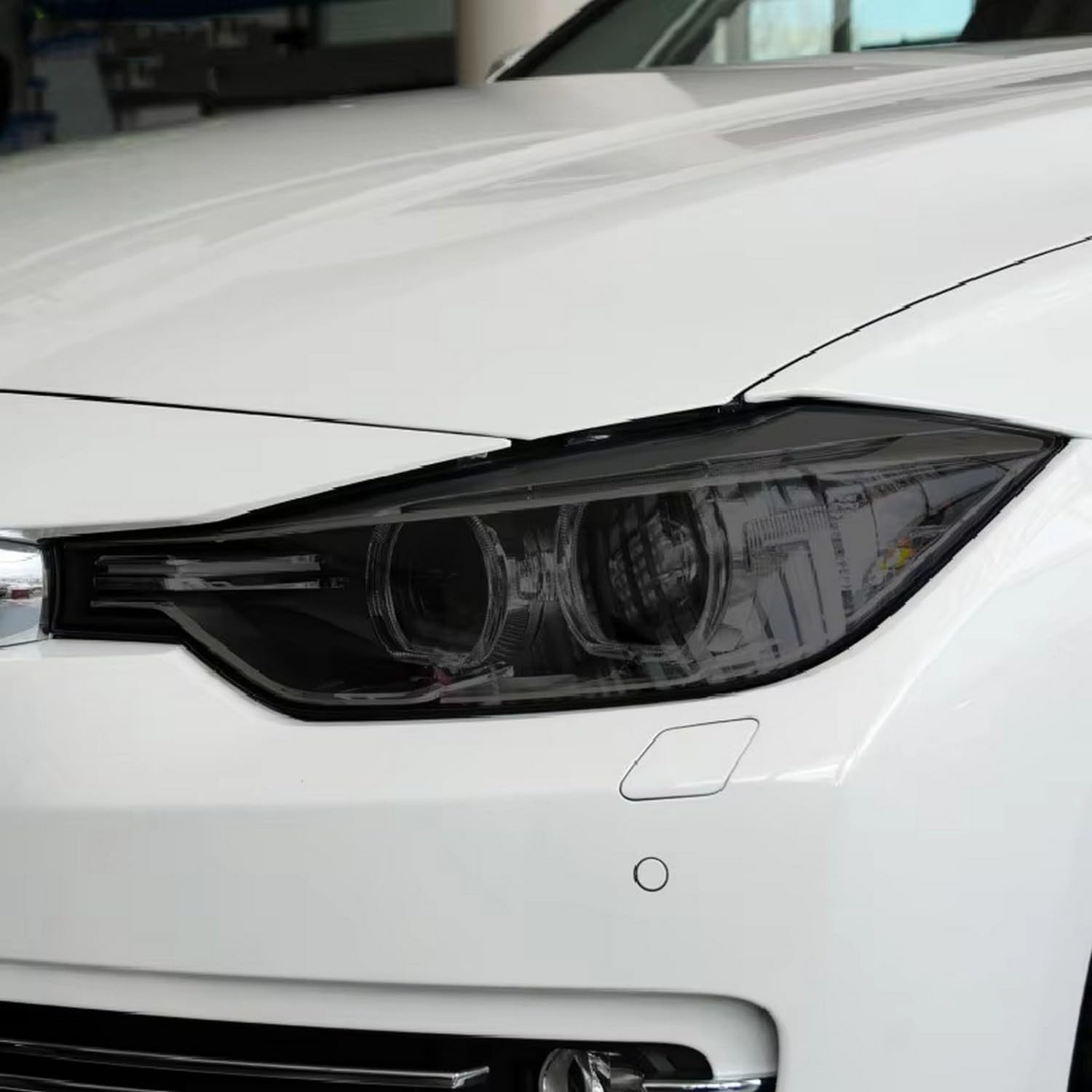 Film protection phare BMW F30 anti-rayure en TPU noir transparent pour éclairage auto