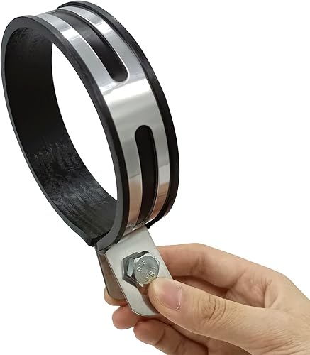 Miniatura 5 de Clip de escape universal de motocicleta semicircular, silenciador de escape, soporte de tubería para colgar silenciador, adecuado para la mayoría de