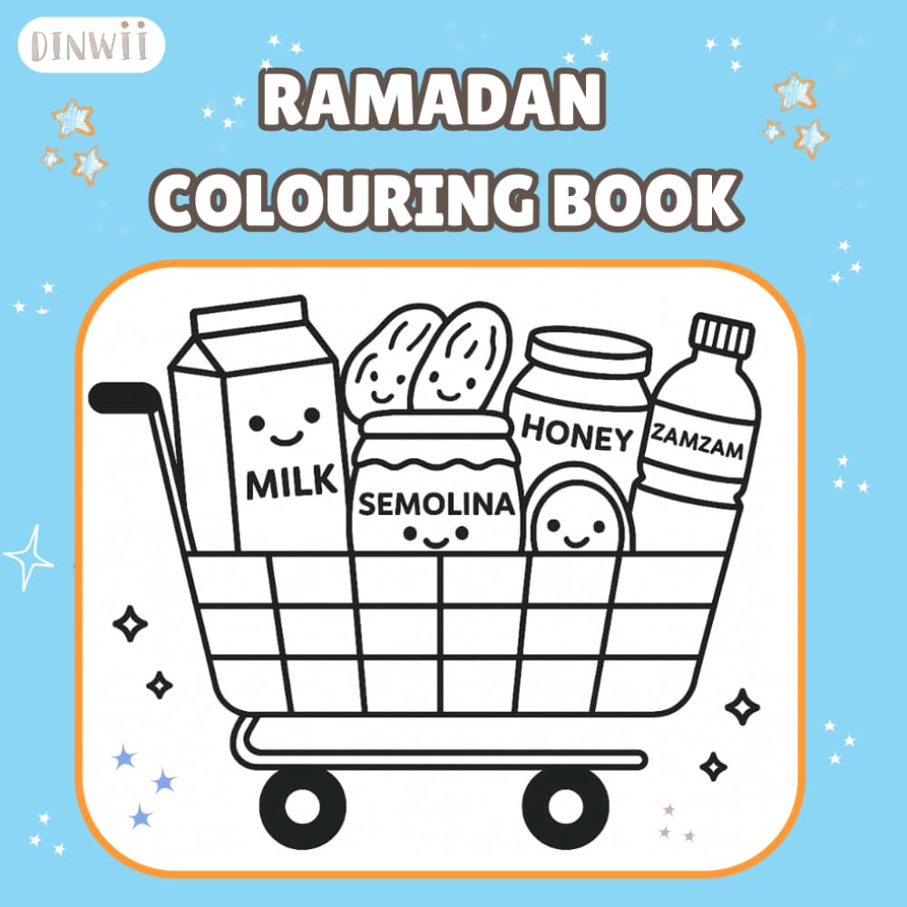 Ramadan Colouring Book: Ramadan Gift, Islamic Activity Book, Eid Gifts for Kids, Ramadan activity book, Educational Islamic book for children
