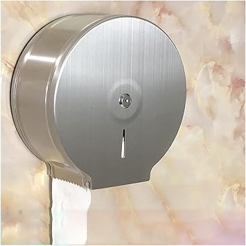 Car Tissue Holder Wall-Mounted Commercial Paper Towel Dispenser, Extra Large Toilet Paper Dispenser, Stainless Steel for Commercial Or Household Use with a Key and Lock Tissue Box HolderC