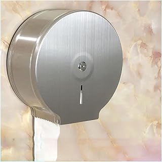 Dispensador de toallas de papel comercial montado en la pared, dispensador extra grande del papel higiénico, acero inoxidable para uso comercial o doméstico con una llave y bloqueo ( Color : C )