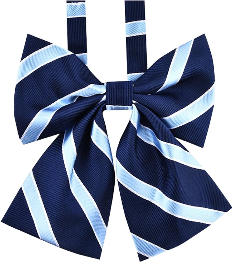 Women's Bowtie Japan School Uniform Adjustable Necktie Pretied Bow Tie