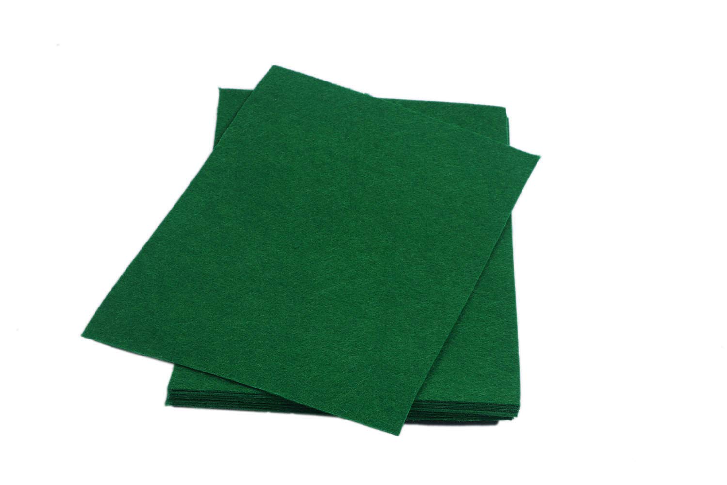 YYCRAFT Hojas de fieltro rígidas de fieltro grueso de 22 cm x 30 cm, paquete de 12 unidades, verde