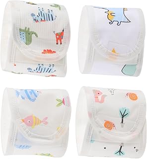 NOLITOY 4 Pçs Suprimentos De Barriga Faixas De Barriga Infantil Cintas Faixas De Barriga Reutilizáveis Fitas De Umbigo Infantil Envoltório De Barriga Protetor De Barriga Anti-