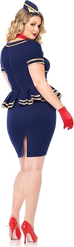 Miniatura 3 de Leg Avenue de la mujer 3piezas Friendly Cielos azafata