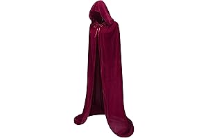 Vampire-Themed Velvet Cape with Hood