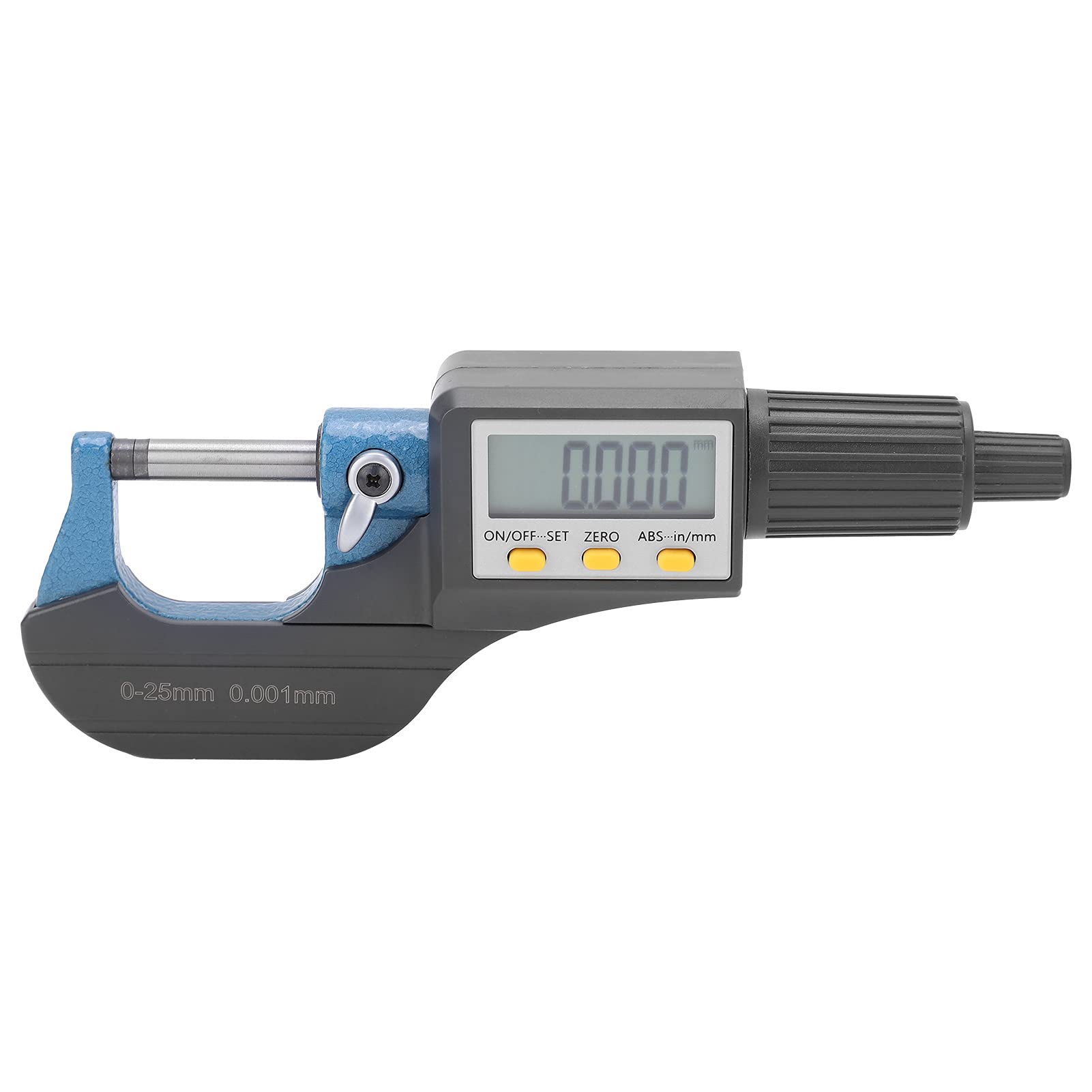Digitales Mikrometer, LCD-Display mit Feinabstimmung, Ratsche, Wandstärkenmessgerät, geeignet für den Werkstattgebrauch (Lieferung ohne Batterien)
