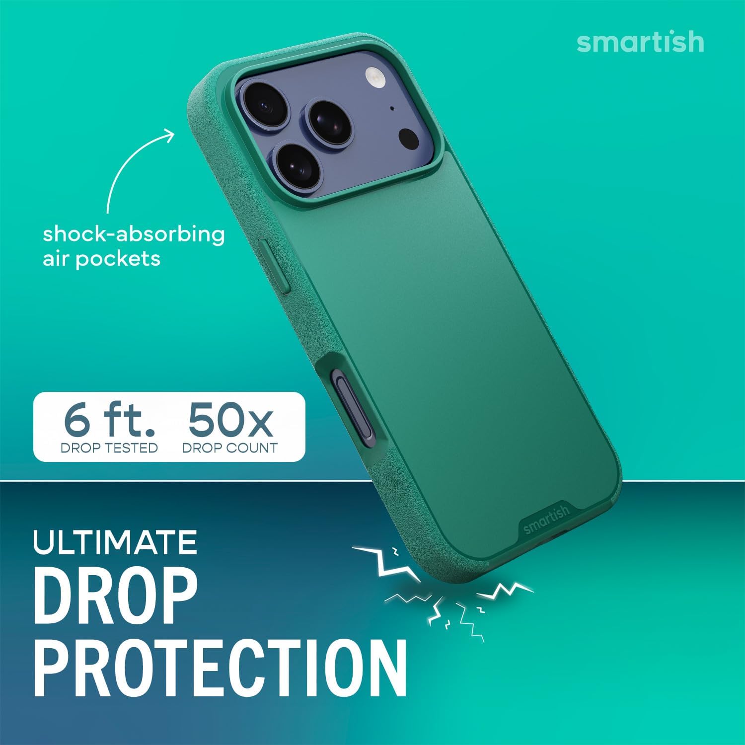 Smartish® iPhone 17 Pro MagSafe Case - Gripmunk Magnetic Slim Case [Lightweight + Protective] Thin Grip Cover with Microfiber Lining for Apple iPhone 17 Pro - So Jaded