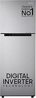 Samsung 236 L, 2 Star, Digital Inverter, Frost Free Double Door Refrigerator (RT28C3032GS/HL, Gray Silver)
