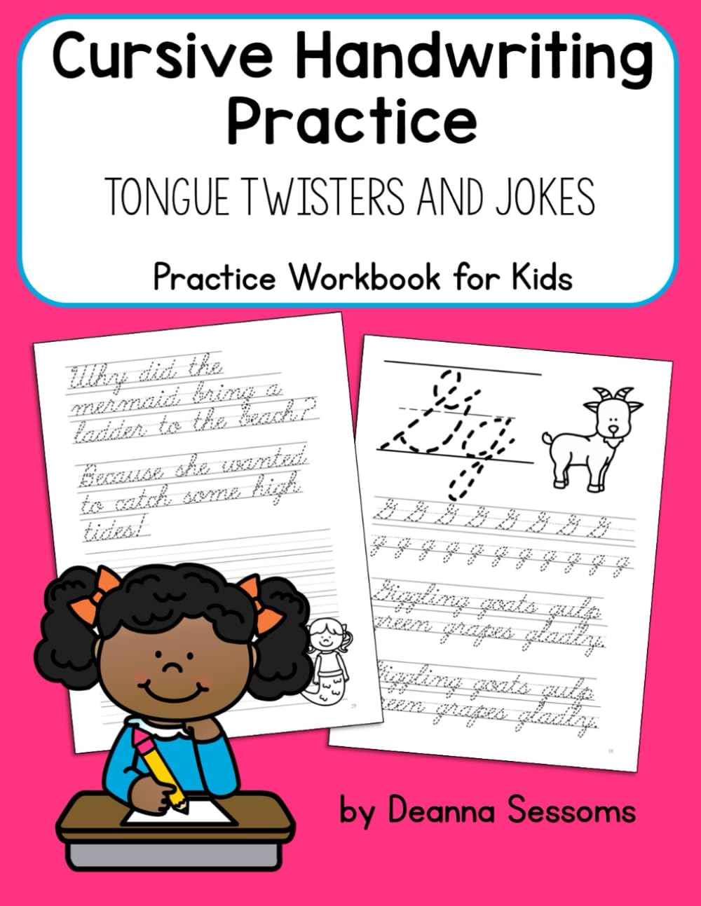 Cursive Handwriting Practice Workbook for Kids | Tongue Twisters and Jokes