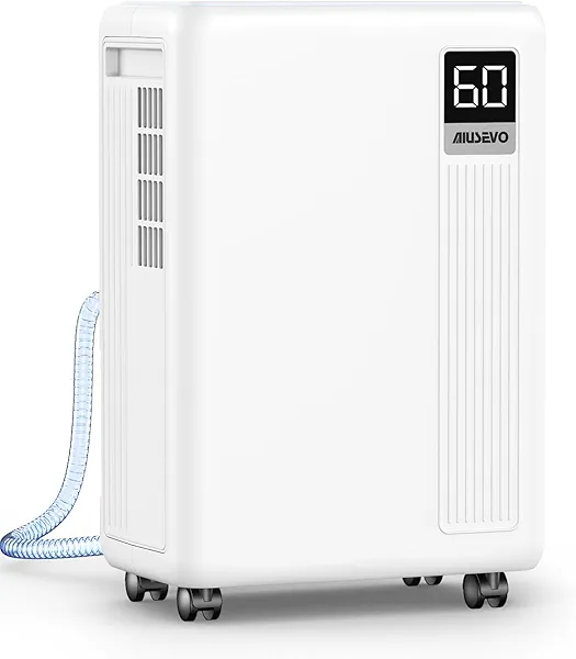 Aiusevo Aiusevo 30 Pint Dehumidifier for Basement, 2000 Sq. Ft Dehumidifiers for Home with Drain Hose, 3 Modes, Smart Humidity Control, 24H Timer, 0.52 Gal Water Tank, for Bedroom, Bathroom, RV