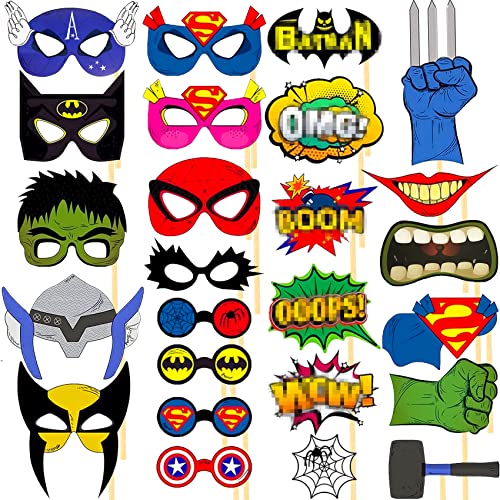 25 Piezas Photo Booth,Accesorios Photocall,Photocall Atrezzo,Photo Booth Atrezzo para Cumpleaños,Fiestas,Boda (25)