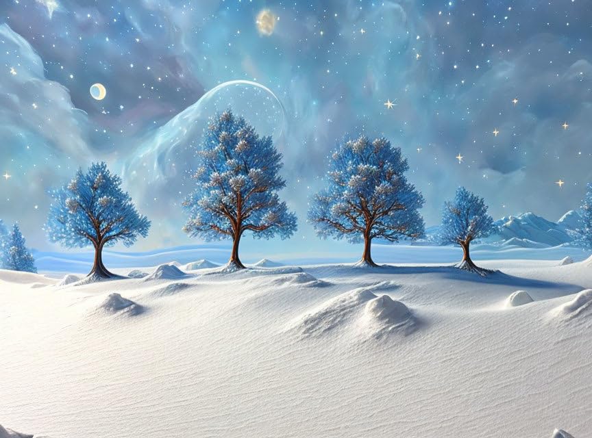 Affiches sur toile de paysage d'hiver magique grand format 58x90 pour déco murale