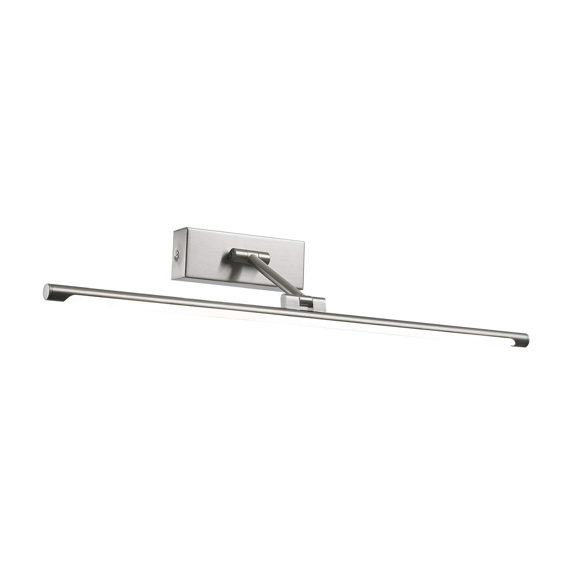 Italux Garrix - Lámpara LED moderna para cuadros en níquel satinado, blanco cálido 3000K 700lm