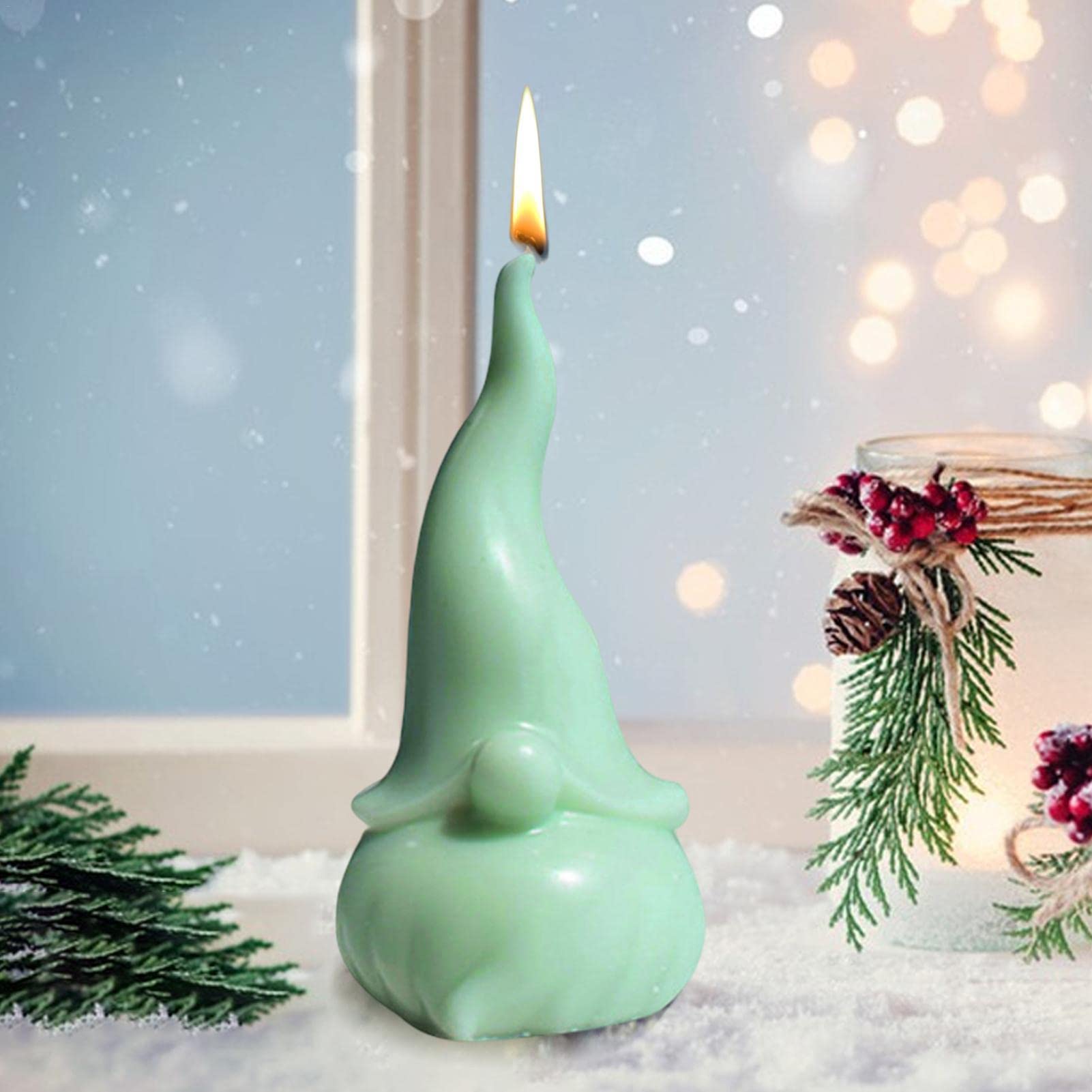 Siliconen mal Kerstmis ster kandelaar siliconen vorm ster gietvorm ster siliconen vorm kaars houder holle stervormige siliconen vorm, gietvormen Kerstmis