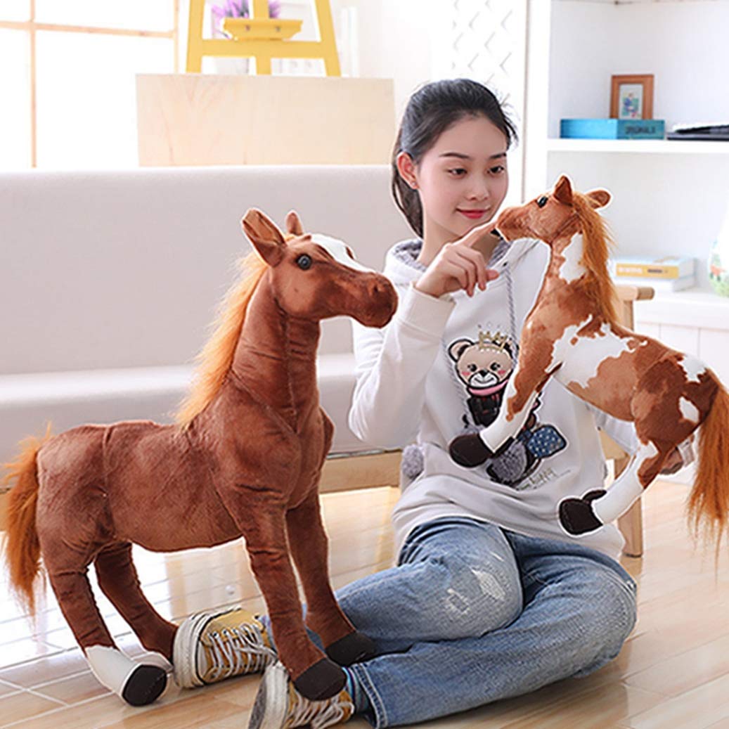馬のぬいぐるみ かわいい　おもちゃ　うま　おもしろ　寝室　ふわふわ　動物　人/ Amazon.co.jp: クッション リアル馬 うま 可愛い動物 ぬいぐるみ/抱き