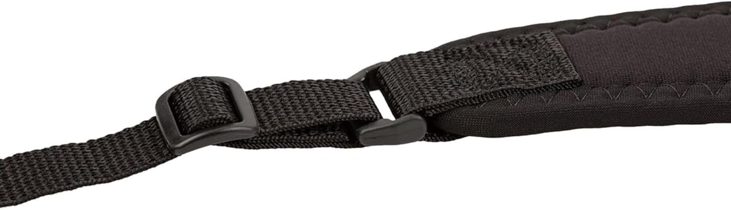 OP/TECH USA Super Classic Camera Strap – Padded Neoprene Neck Strap with Comfort-Stretch & Quick Disconnects | DSLR/SLR/Mirrorless Compatible – Black