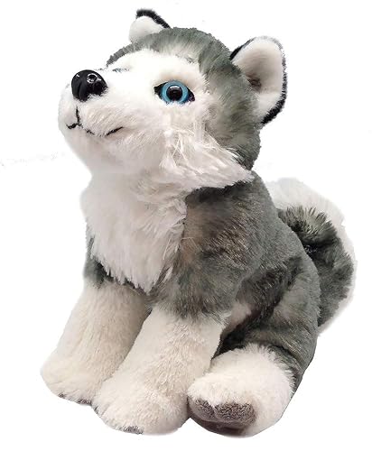 Wild Republic Cuddlekins Mini Husky, Animales de Peluche, 20 cm, Regalo Recién Nacido, Peluches para Niños