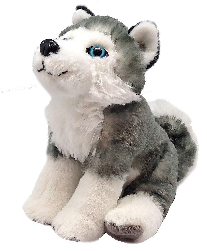 Wild Republic Husky Dog Plush Stuffed Animal Plush Toy Cuddlekins, 8 Inches