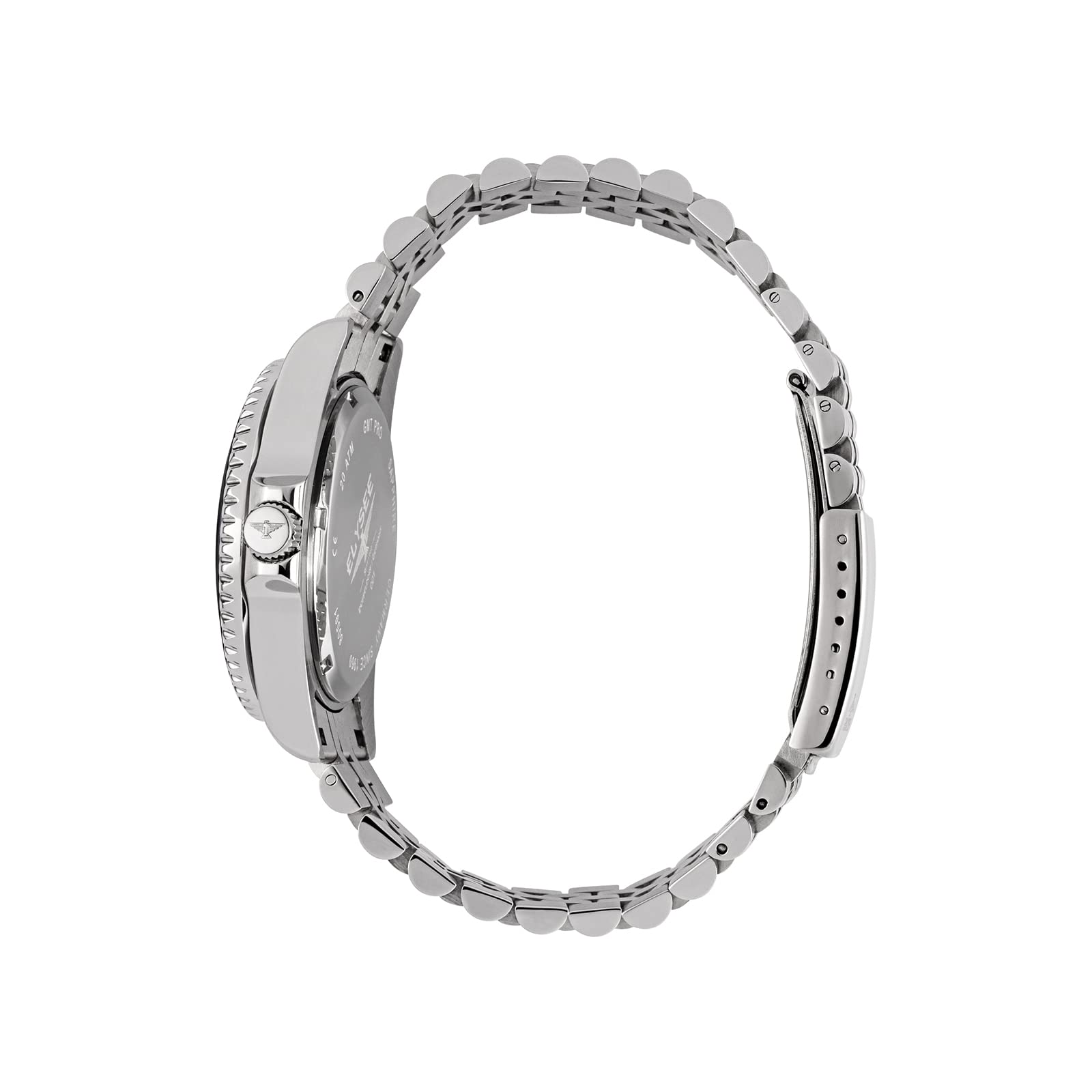 Elysee Herrenuhr GMT PRO. 40 mm 20 ATM Herren zweite Zeitzone, Verschraubte Krone, Leuchtzeiger, Datumsanzeige 80590, 80591, 80592, 80593, 80594, 80598, 80599, 80600, 80615