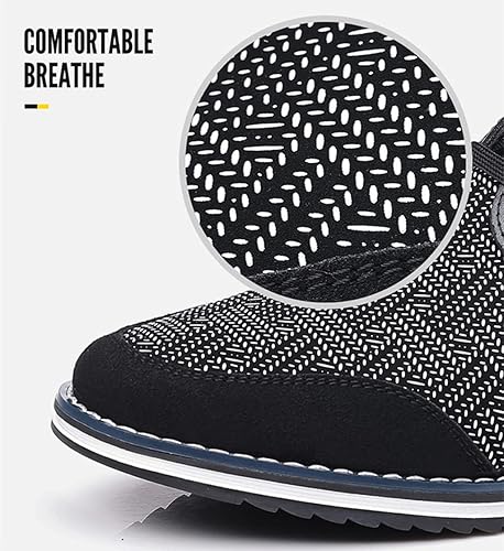 Vista 2 de Veslesth - Zapatos casuales para hombre, mocasines cómodos para caminar, zapatos de conducción de moda, zapatos de cuero de lujo para hombre