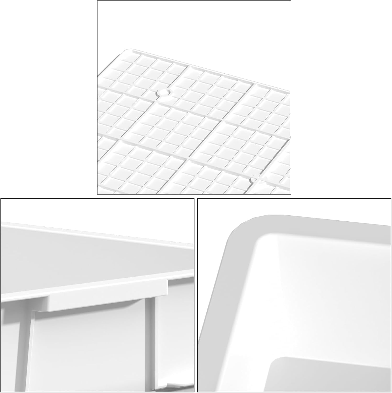 4-Pack Commercial Pizza Dough Proofing Box, Stackable Dough Proofing Tray, White