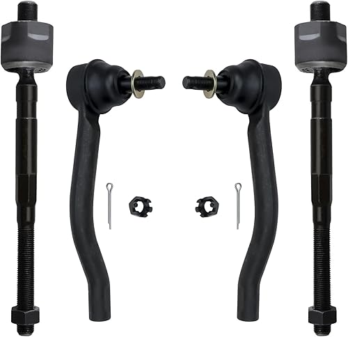 Miniatura 104 de Detroit Axle - Barras de acoplamiento delanteras 4WD para Dodge Dakota 2000-2004 Durango 2000-2003 2 extremos de barra de acoplamiento internos 2