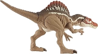 Jurassic World Extreme Chompin' Spinosaurus Dinosaur Action Figure, Huge Bite, Authentic Decoration, Movable Joints, Ages 4 Years Old & Up