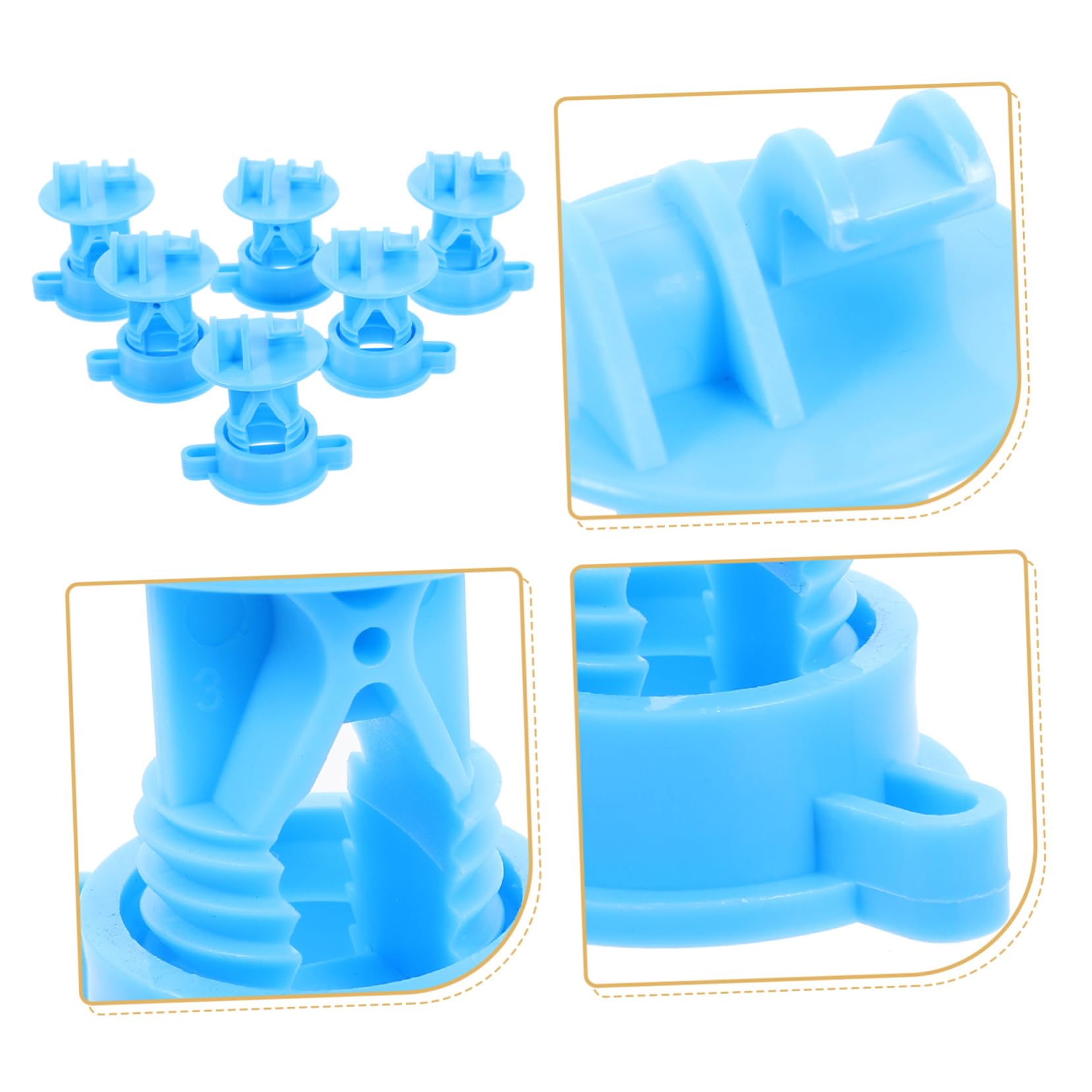 Isolatori e Filo per Recinto in Pp 50 Pezzi per Recinzione Elettrica Blu Design Robusto ad Alta Resistenza per Pali in Legno per Azienda Agricola o Giardino