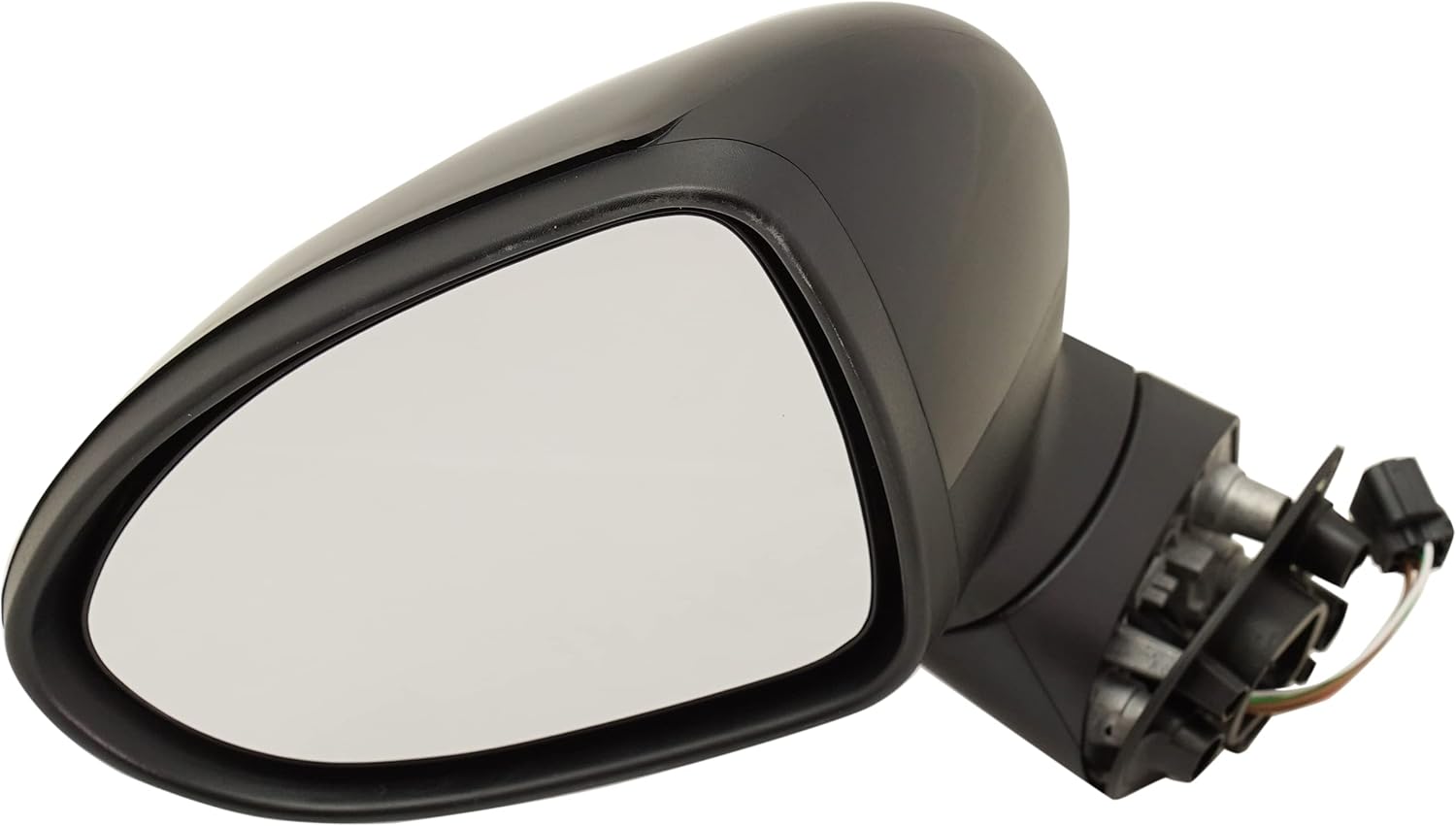Kool Vue Driver Side Power Heated Mirror for Kia Rio 2012-2017 Manual Fold With Memory; Without Signal Light Paintable Hatchback & Sedan