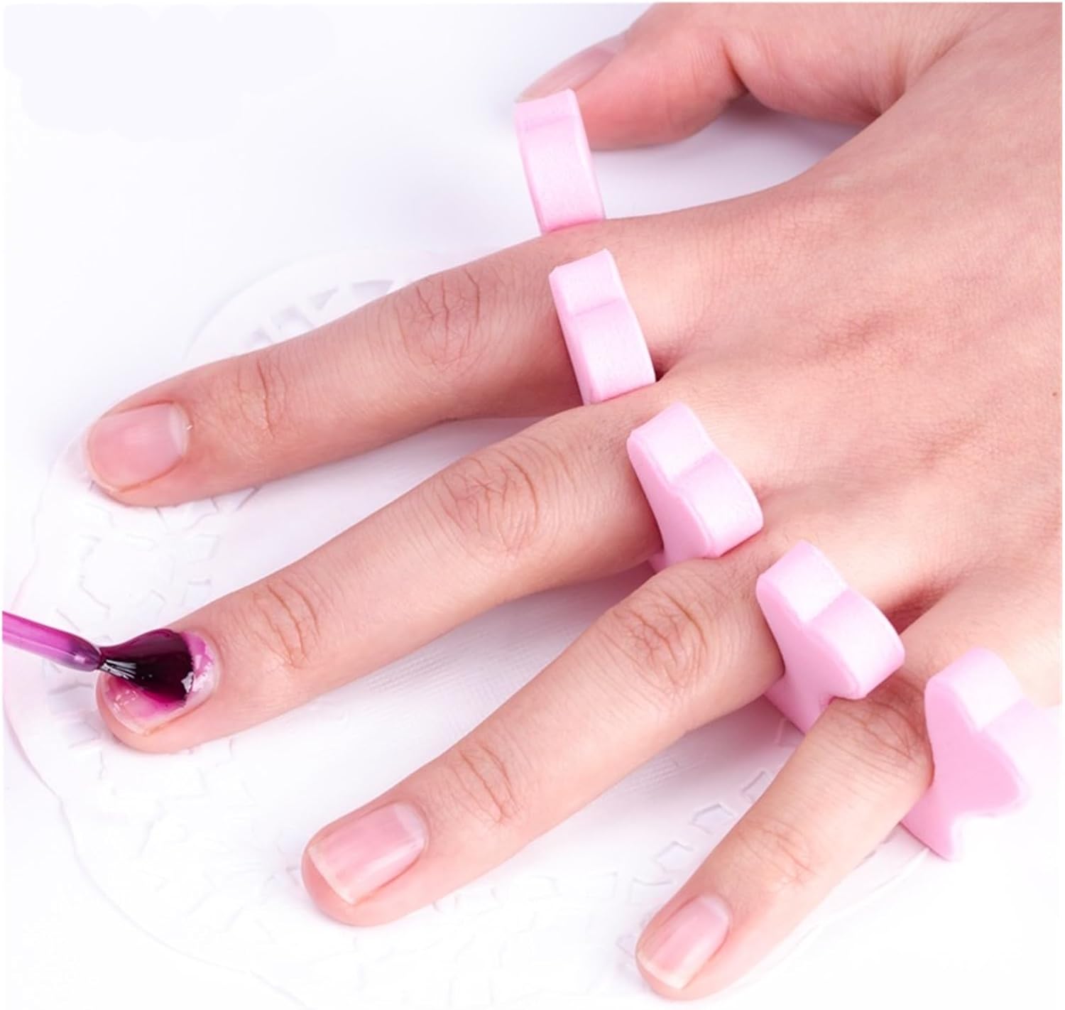 200pcs Nail Art 100 Pairs Toe Separators Fingers Foots Sponge Soft Gel UV Beauty Tools Polish Manicure Pedicure