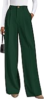PRETTYGARDEN Women's High Waisted Wide Leg Palazzo Pants - Flowy Business Casual Dress Slacks Trousers for Work