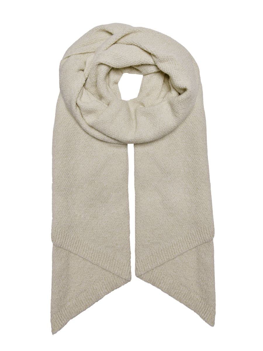 ONLY Women's Onlanelise Life Knit Lurex Scarf CC Scarf (Pack of 100), Cloud dancer/detail: Gold Lurex, One size