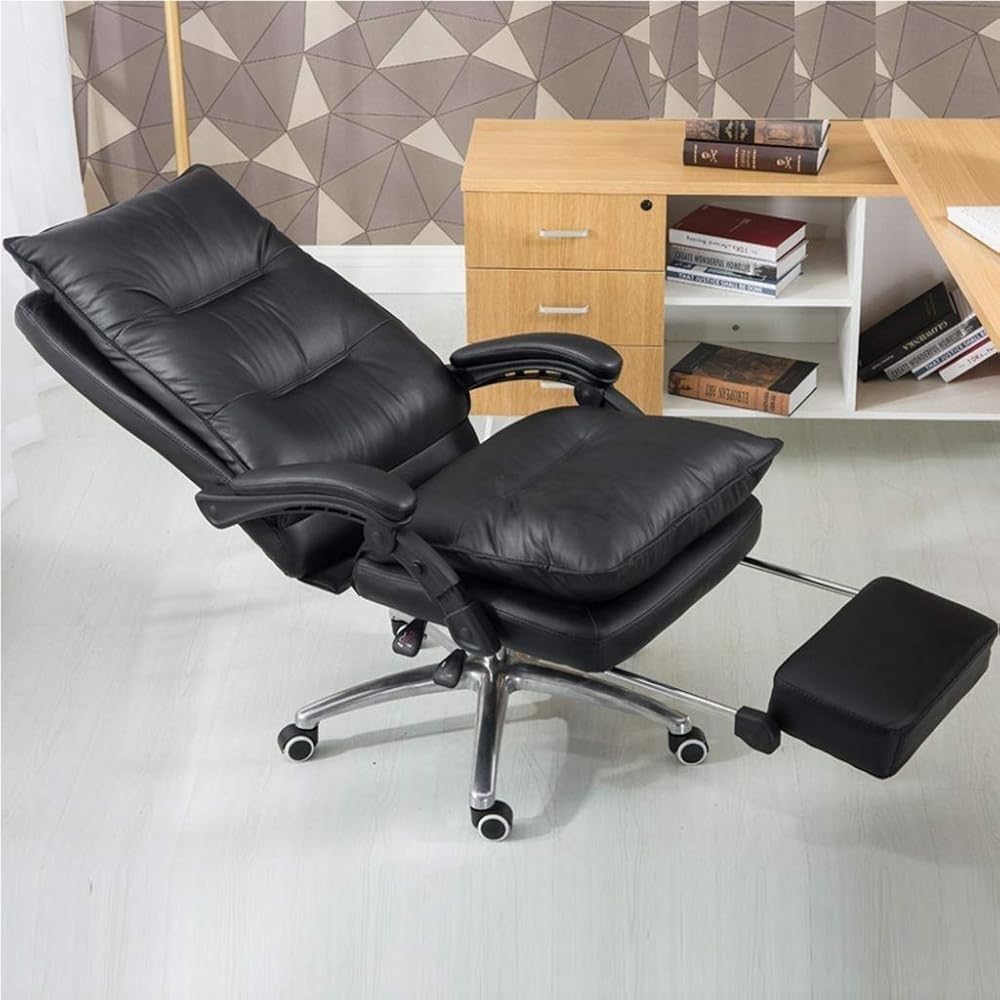 Moderna Sedia Da Ufficio Reclinabile In Pelle Con Meccanismo Di Sollevamento E Girevole, Comoda Sedia Da Ufficio Con Schienale Alto, Sedia Ergonomica Per Computer, Per Gaming O Postazione Di Lavoro I