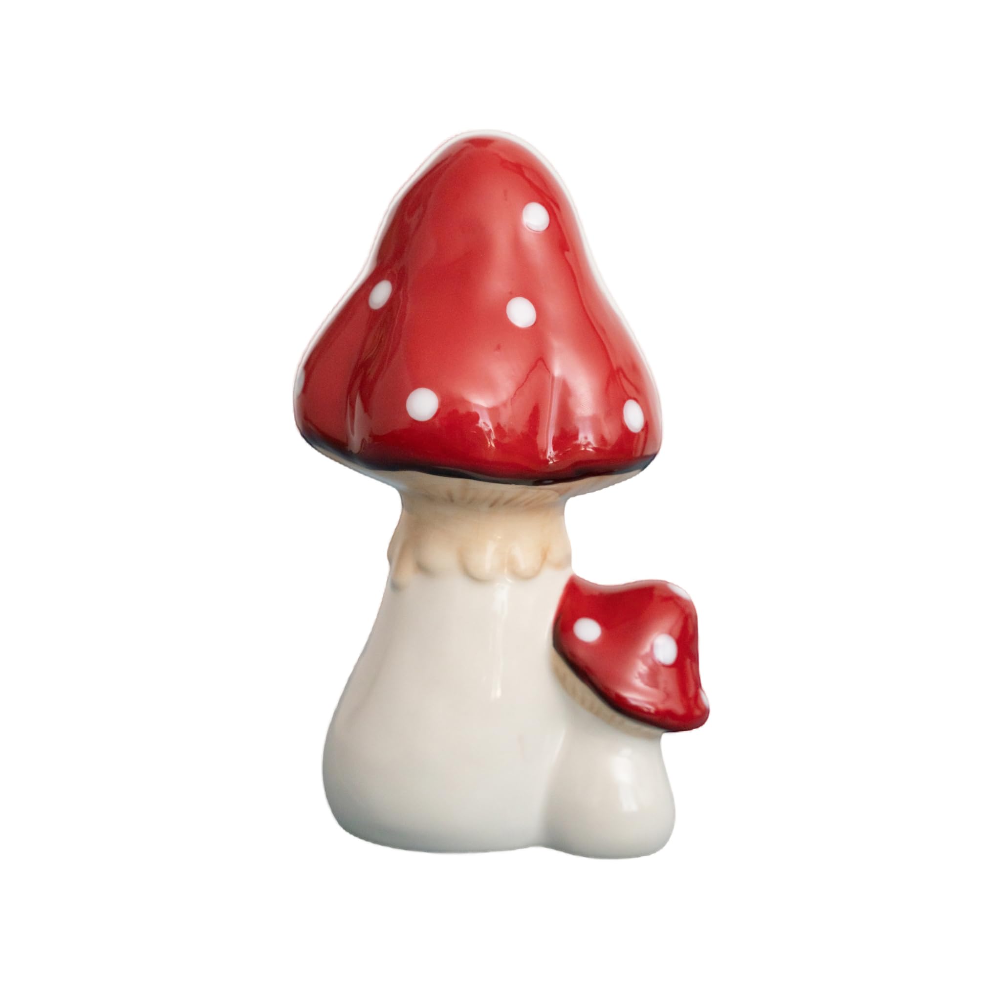 HEITMANN DECO - Porcelana muchomor, czerwony/biały, ok. 18,5 cm