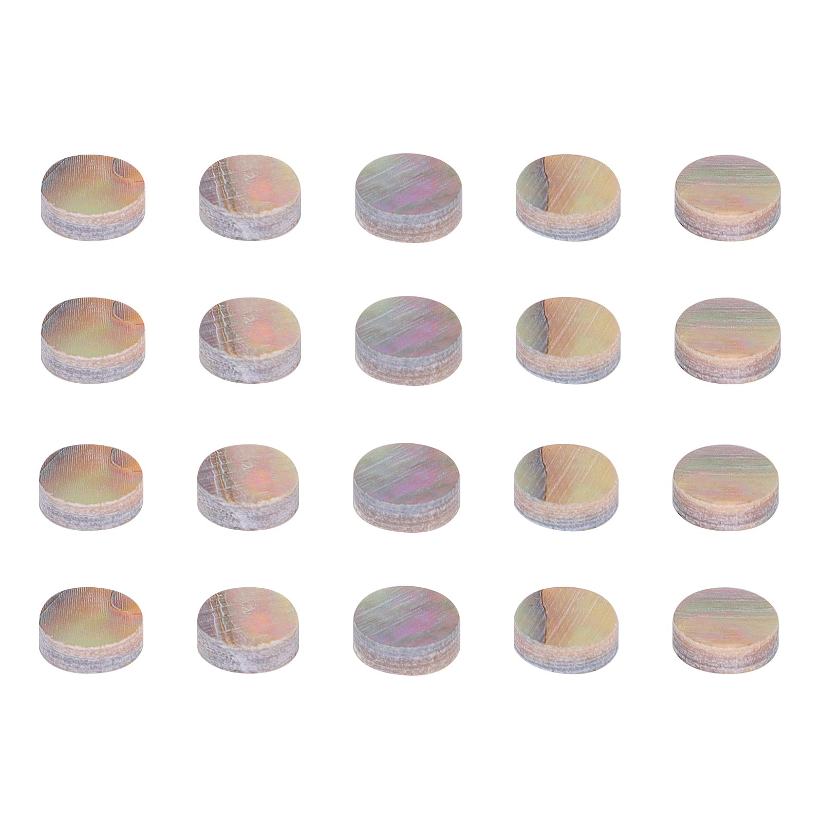 Green Paua Abalone Inlay Dots 6mm Guitar Ukulele Banjo Maker (Pack of 20)