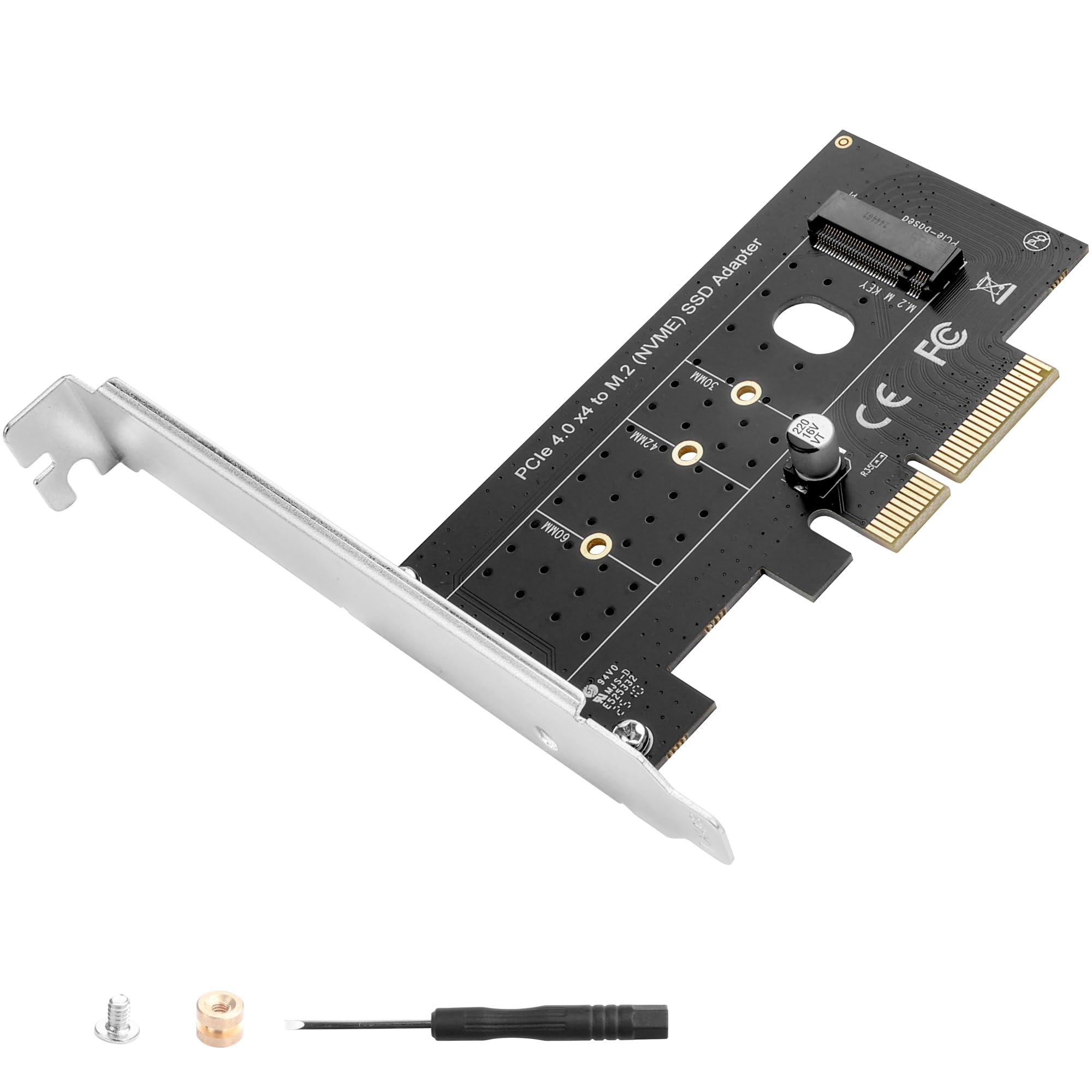 SCHEDA DI ESPANSIONE da M.2 NVME a PCIe4.0 X1 32Gbps per SSD 2230/2242/2260/2280 EUR 6,50