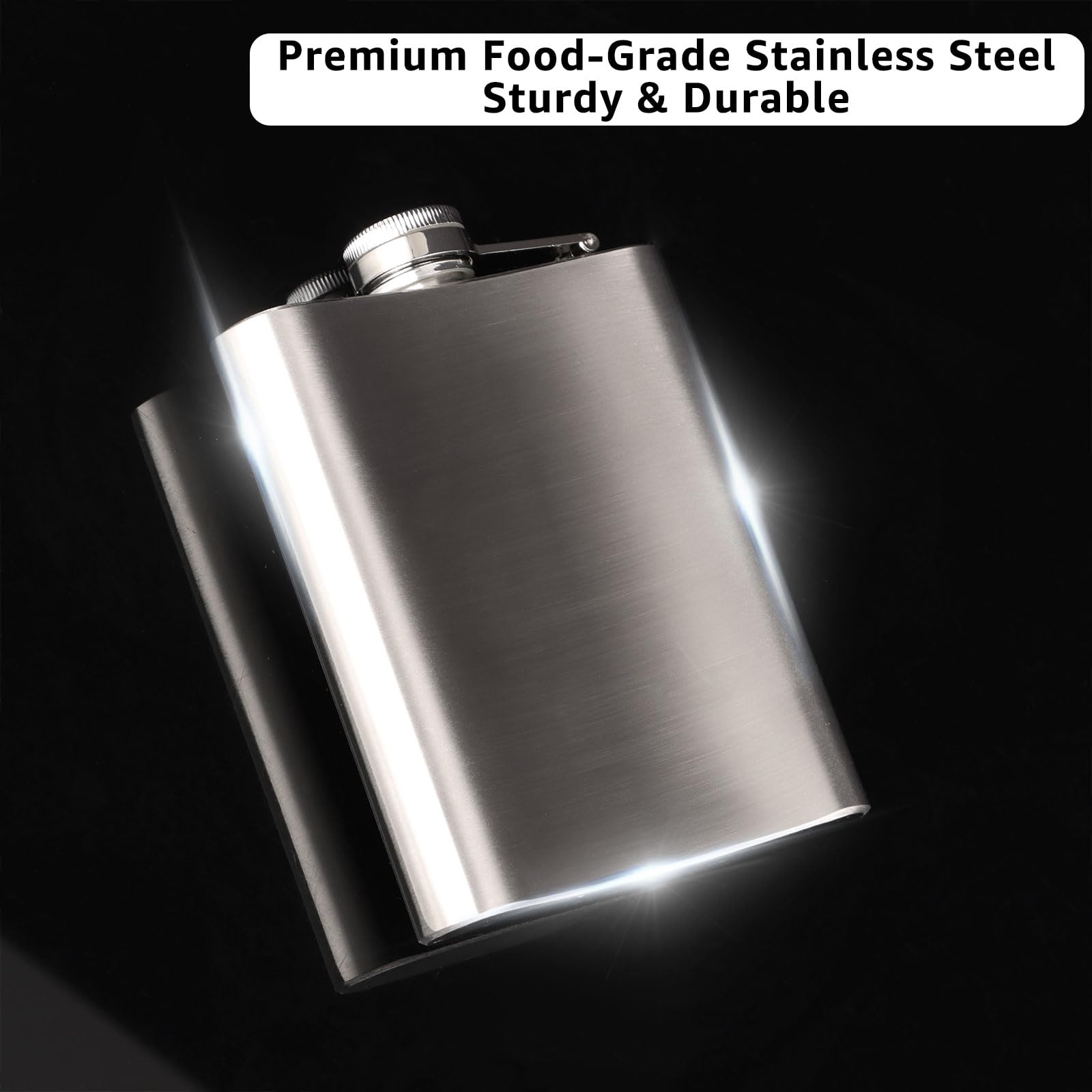 Set Di 12 Fiaschette In Acciaio Inox Da 170 Ml Con Imbuto - Colorate, A Prova Di Perdite, Ideali Per Regali E Feste - 2