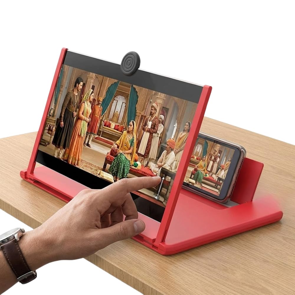 Drumstone (𝐒𝐩𝐞𝐜𝐢𝐚𝐥 𝟏𝟓 𝐘𝐞𝐚𝐫𝐬 𝐖𝐚𝐫𝐫𝐚𝐧𝐭𝐲) Mobile Phone 3D Screen Magnifier, Foldable HD Video Amplifier with Eye Protection, Adjustable Smartphone Stand Projector for Movies.-image-6