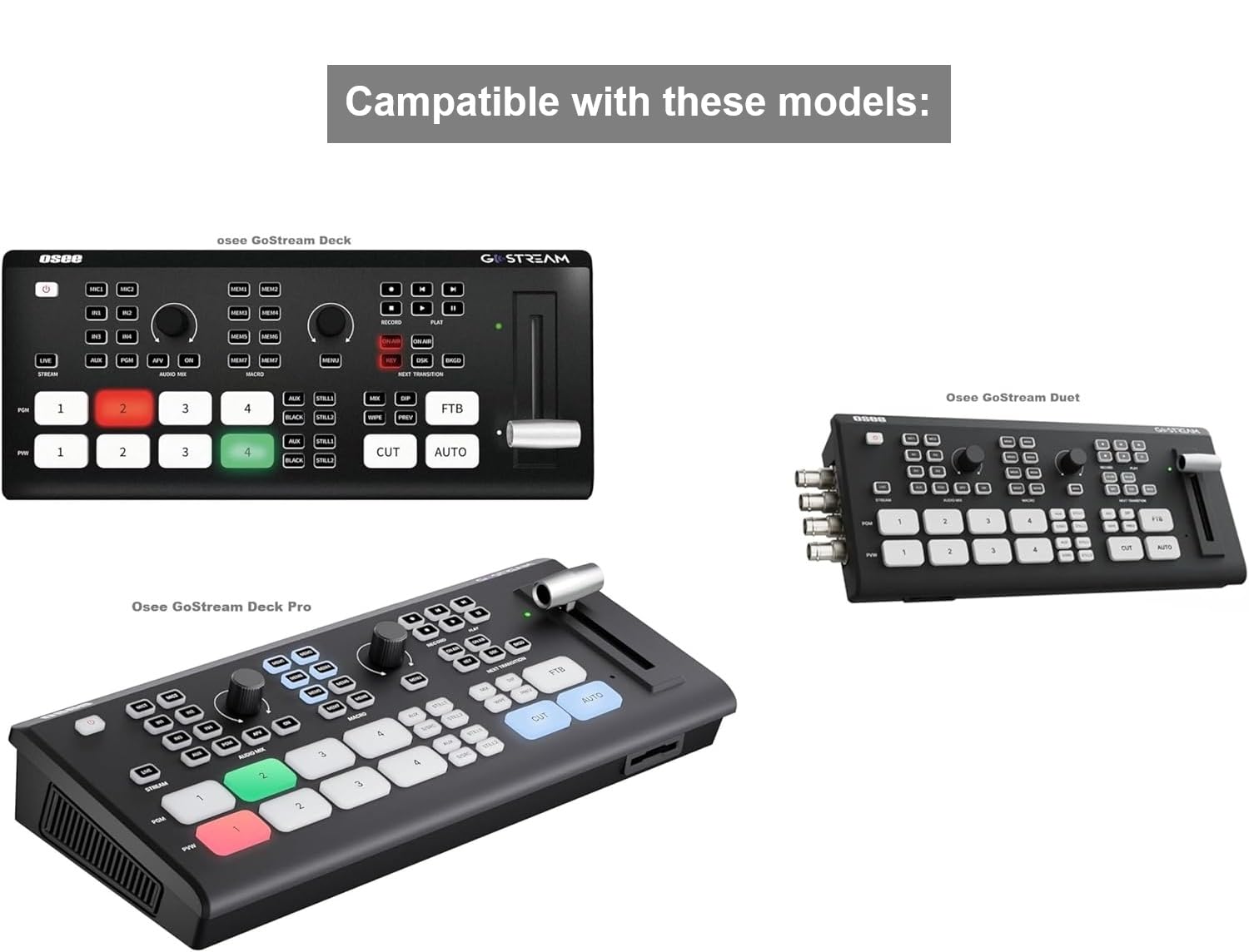 Osee GoStream Deck ビデオスイッチャー GoStream Deck: HDMI Video Switcher & Live Broadcast Mixer | Osee