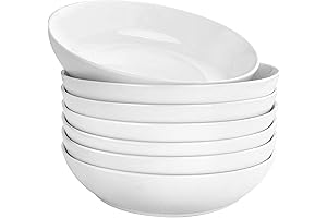 DeeCoo 7 Pack Porcelain Pasta Bowls Ceramic