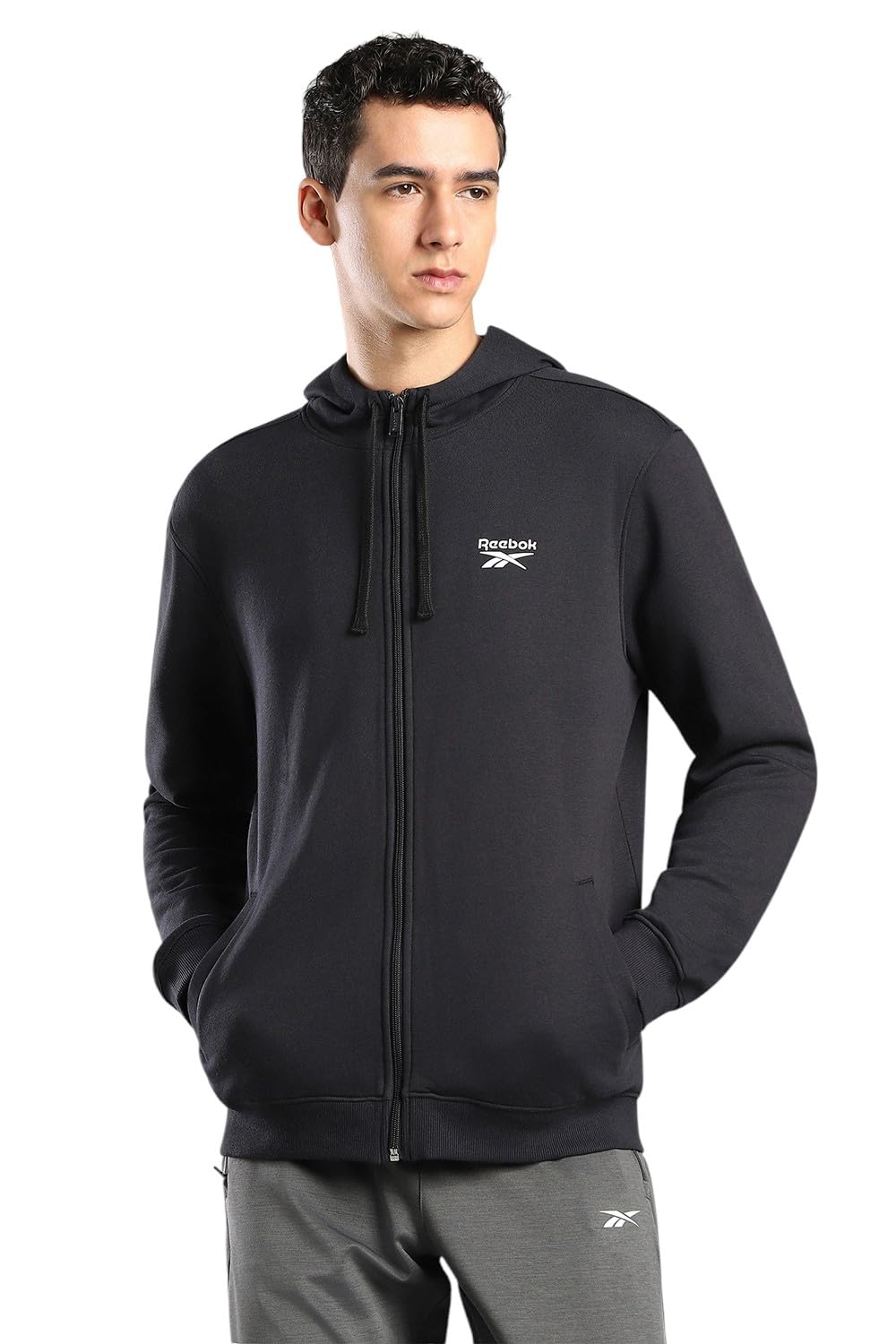 Reebok Men Regular Fit Hoodie Style Round Neck Cotton Sweatshirt-picture-12