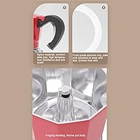 Vista 7 de Topyond Moka - Cafetera de acero inoxidable, cafeteras de campamento, 3 tazas para café italiano y cubano, 19.8 onzas